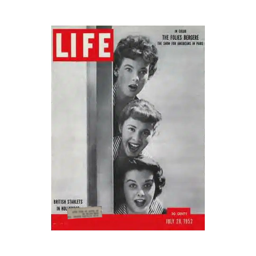 VTG Life Magazine July 28, 1952 British Starlets in Hollywood