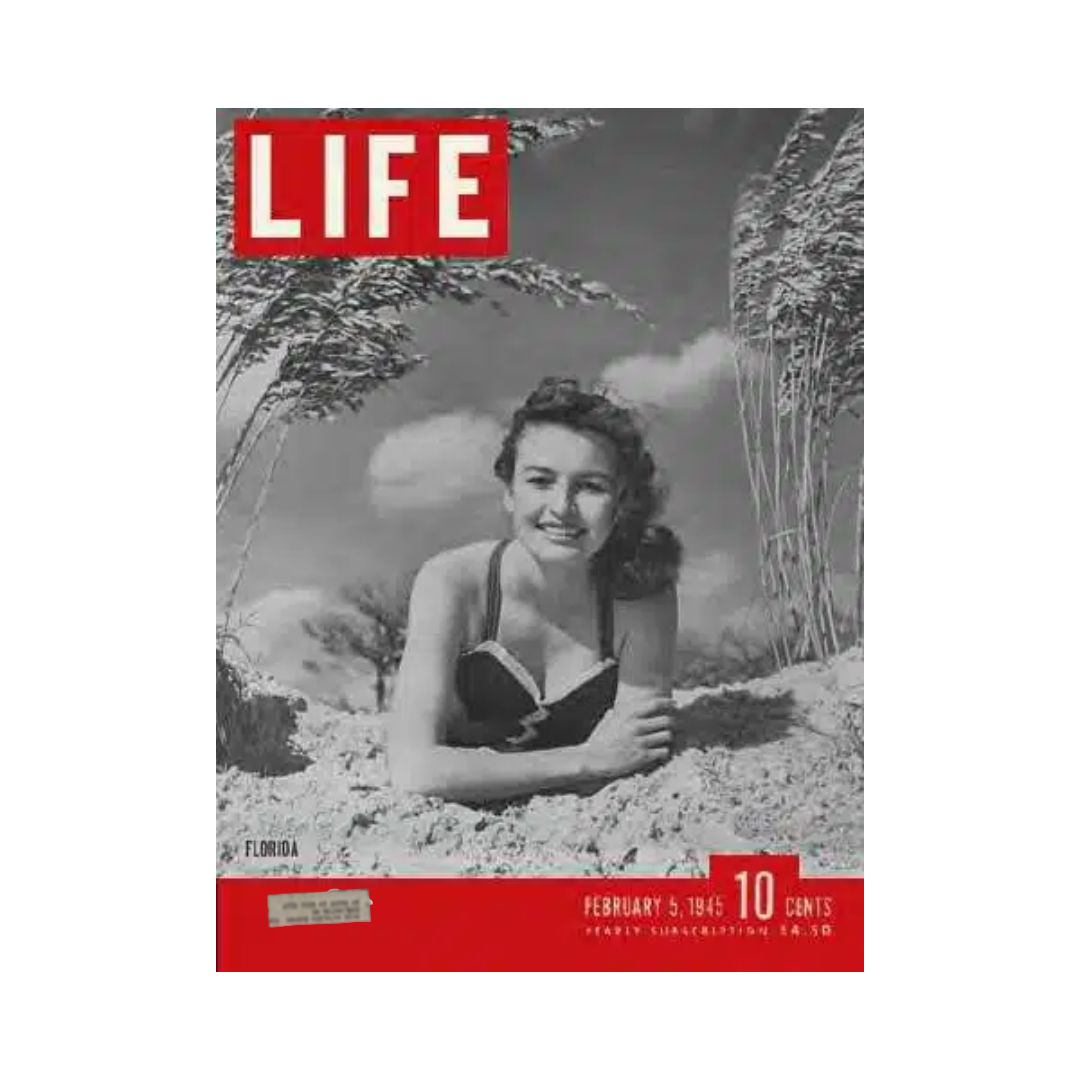 VTG Life Magazine February 5, 1945 Amelia Crossland in Florida