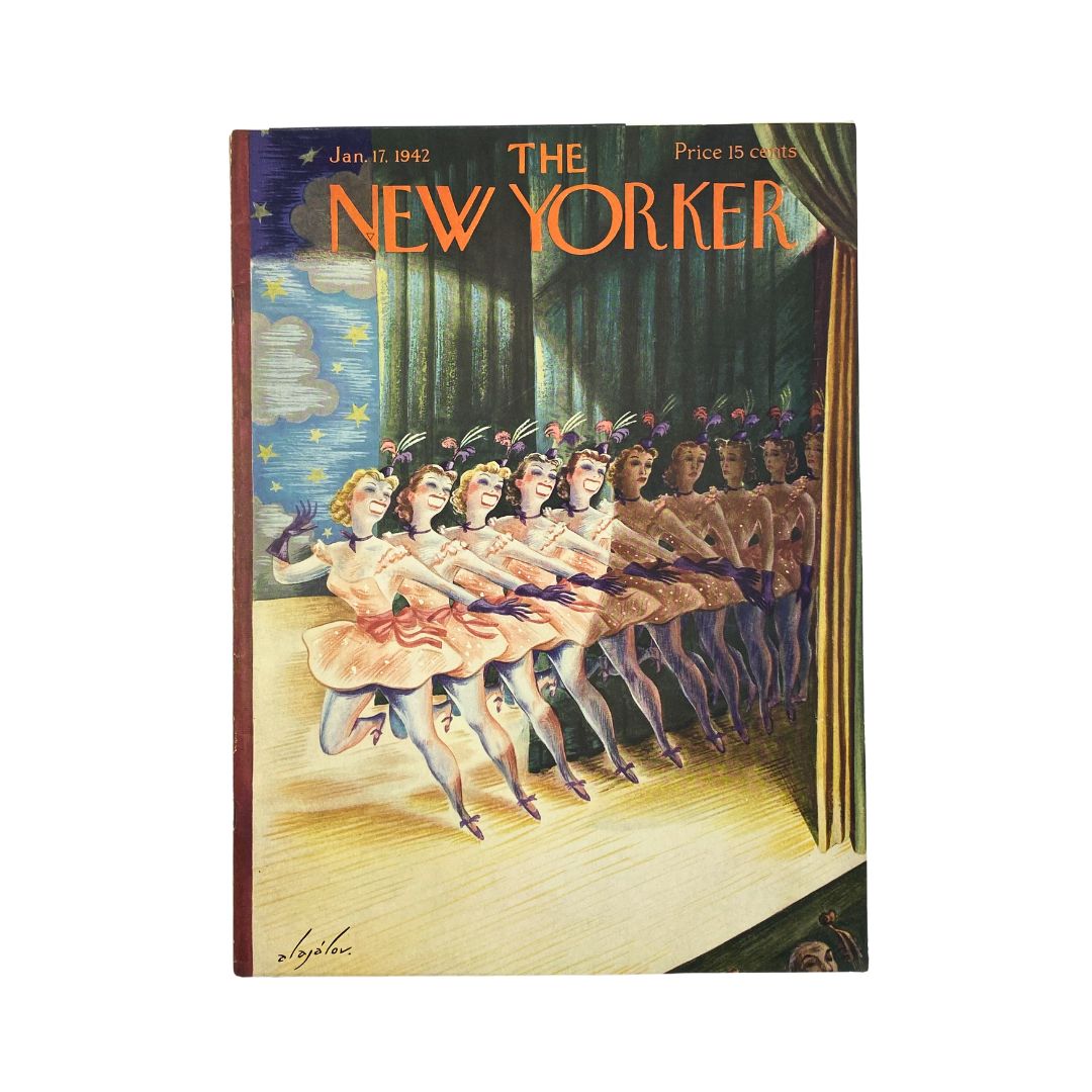 The New Yorker Complete Magazine January 17, 1942 Constantin Alajalov Cover VG