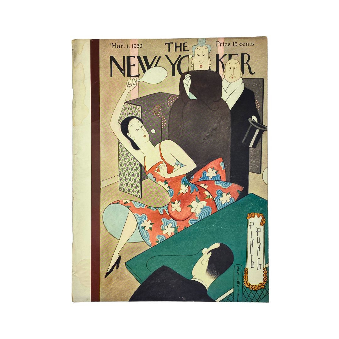 The New Yorker Complete Magazine March 1, 1930 Rea Irvin Cover VG