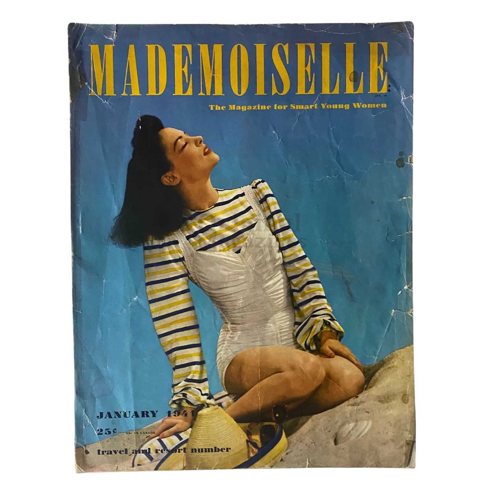 Mademoiselle Magazine January 1941 Travel and Resort Number No Label