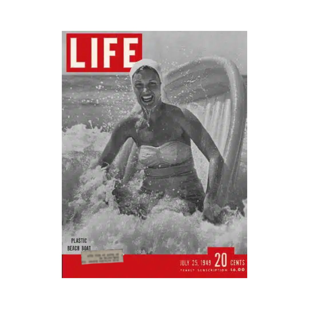 VTG Life Magazine July 25, 1949 Plastic Beach Boat