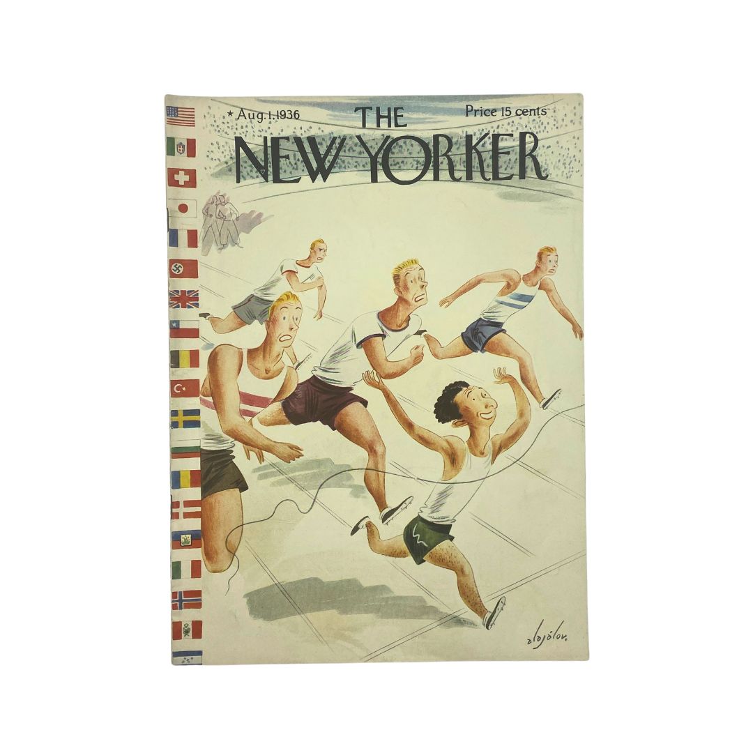 The New Yorker Complete Magazine August 1, 1936 Constantin Alajalov Cover VG