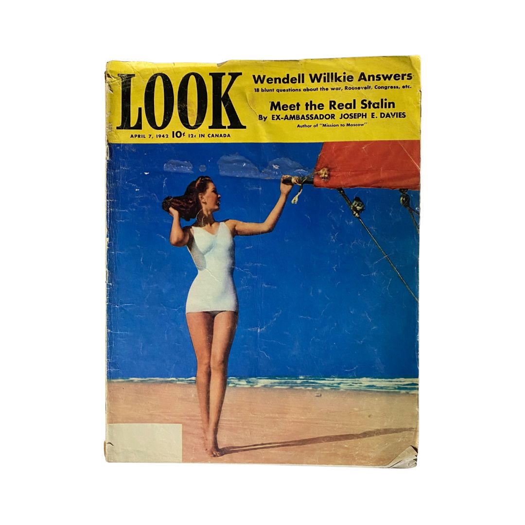 VTG Look Magazine April 7, 1942 Vol 6 No. 7 Wendell Wilkie Answers