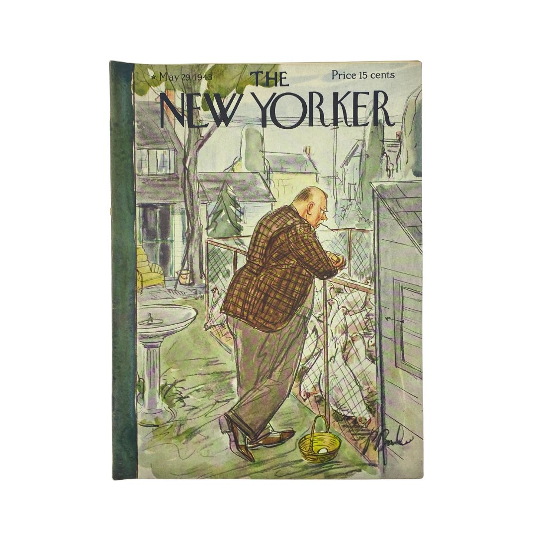 The New Yorker Complete Magazine May 29, 1943 Perry Barlow Cover VG