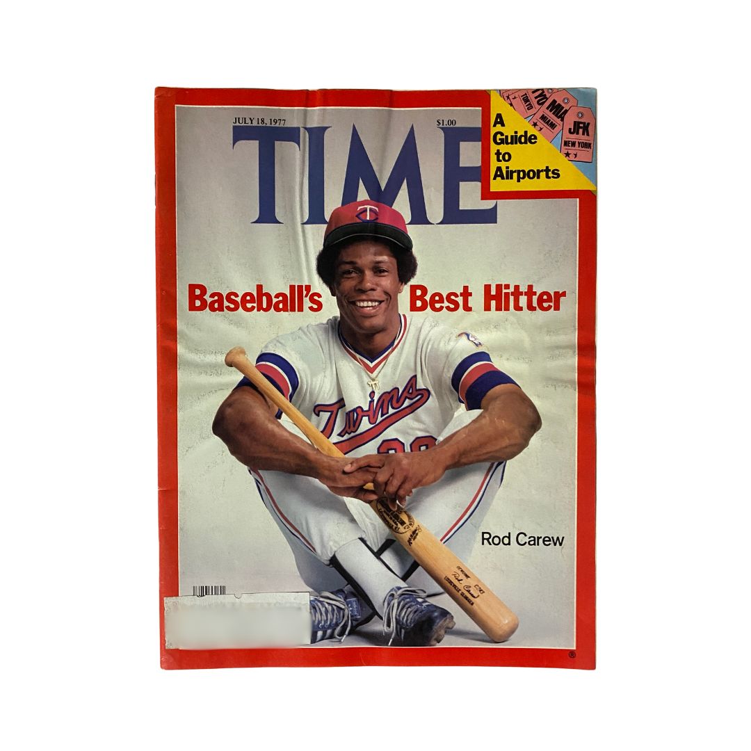 VTG Time Magazine July 18, 1977 Rod Carew Baseball's Best Hitter