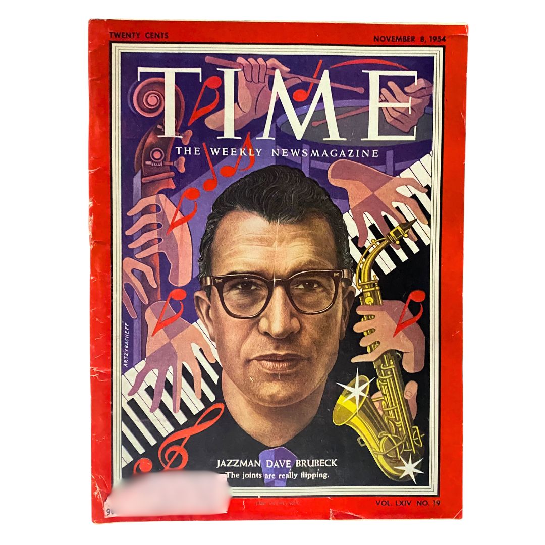 VTG Time Magazine November 8, 1954 Vol 64 No. 19 Jazzman Dave Brubeck