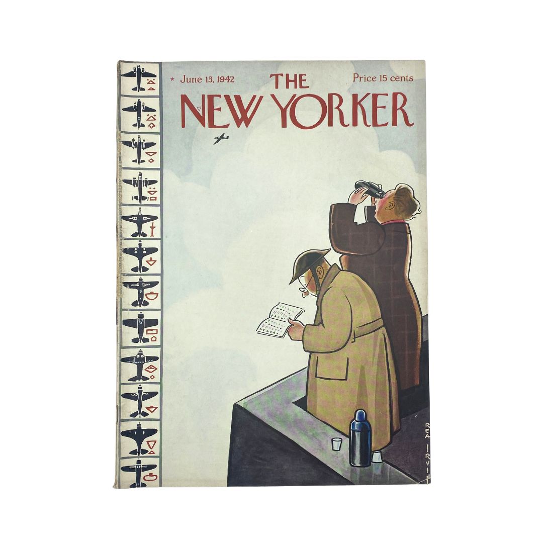 The New Yorker Complete Magazine June 13, 1942 Rea Irvin Cover VG