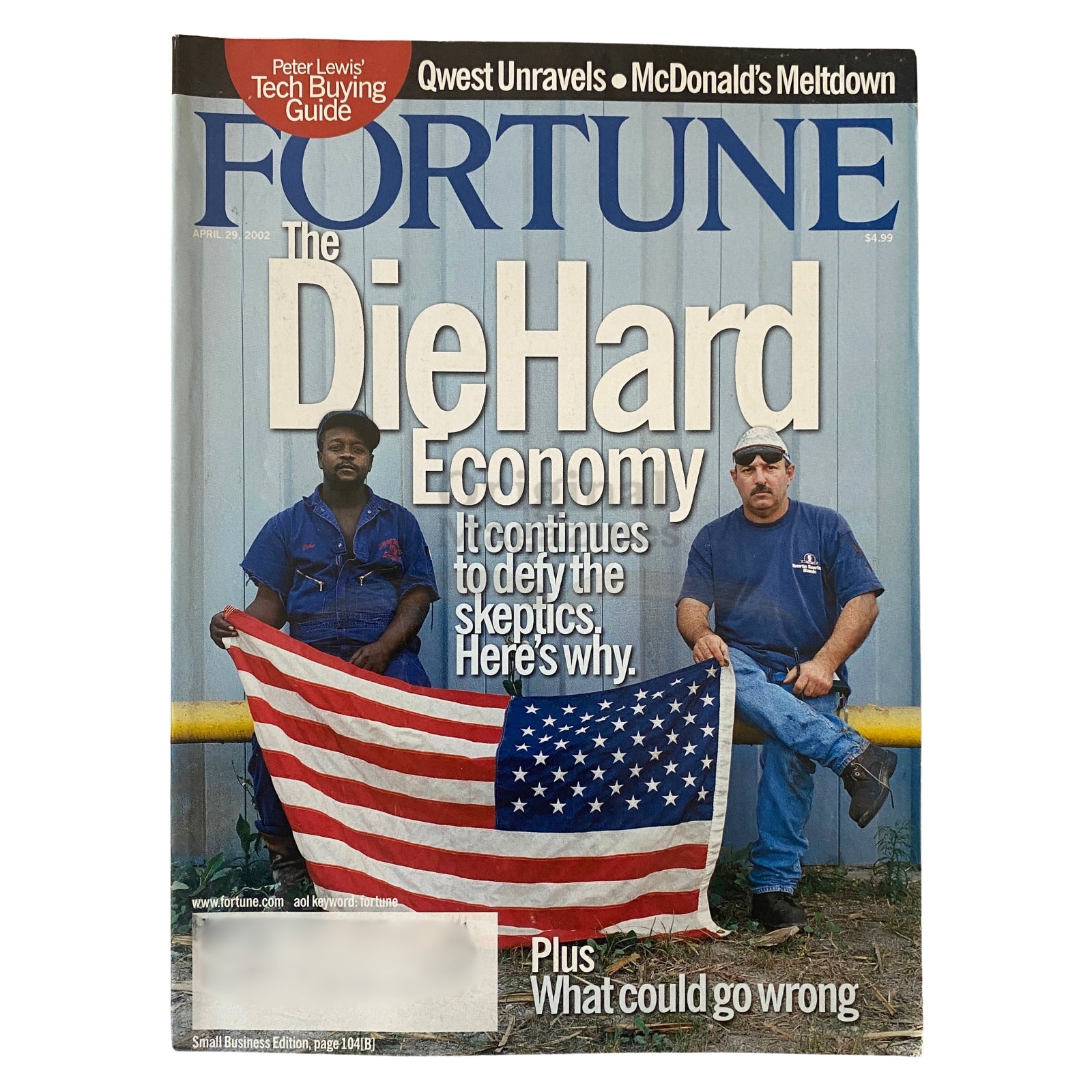 Fortune Magazine April 29, 2002 The Die Hard Economy It Continues to Defy VG