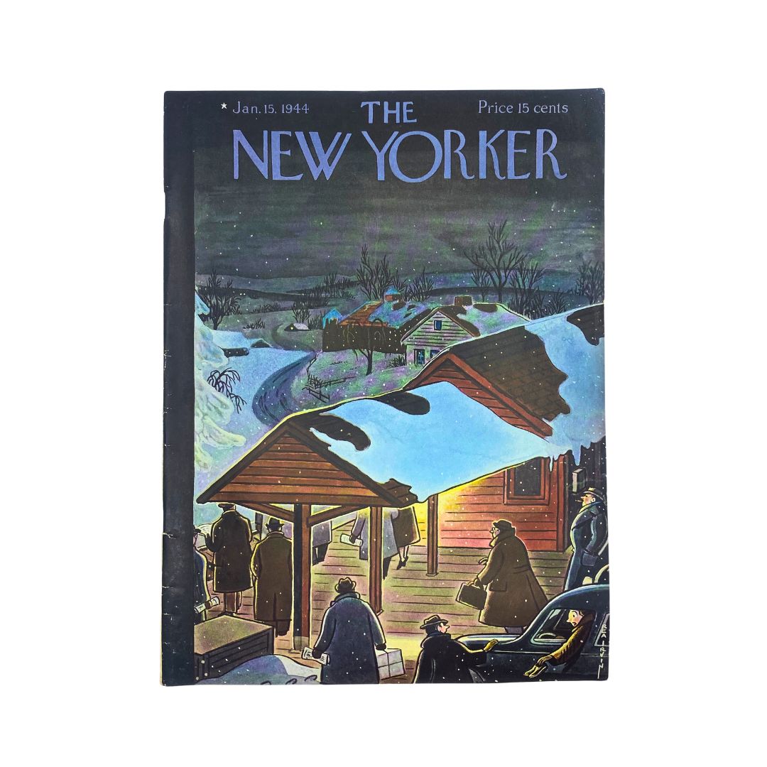 The New Yorker Complete Magazine January 15, 1944 Rea Irvin Cover VG