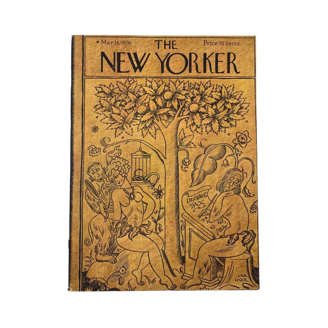 The New Yorker Complete Magazine March 14, 1936 Rea Irvin Cover VG