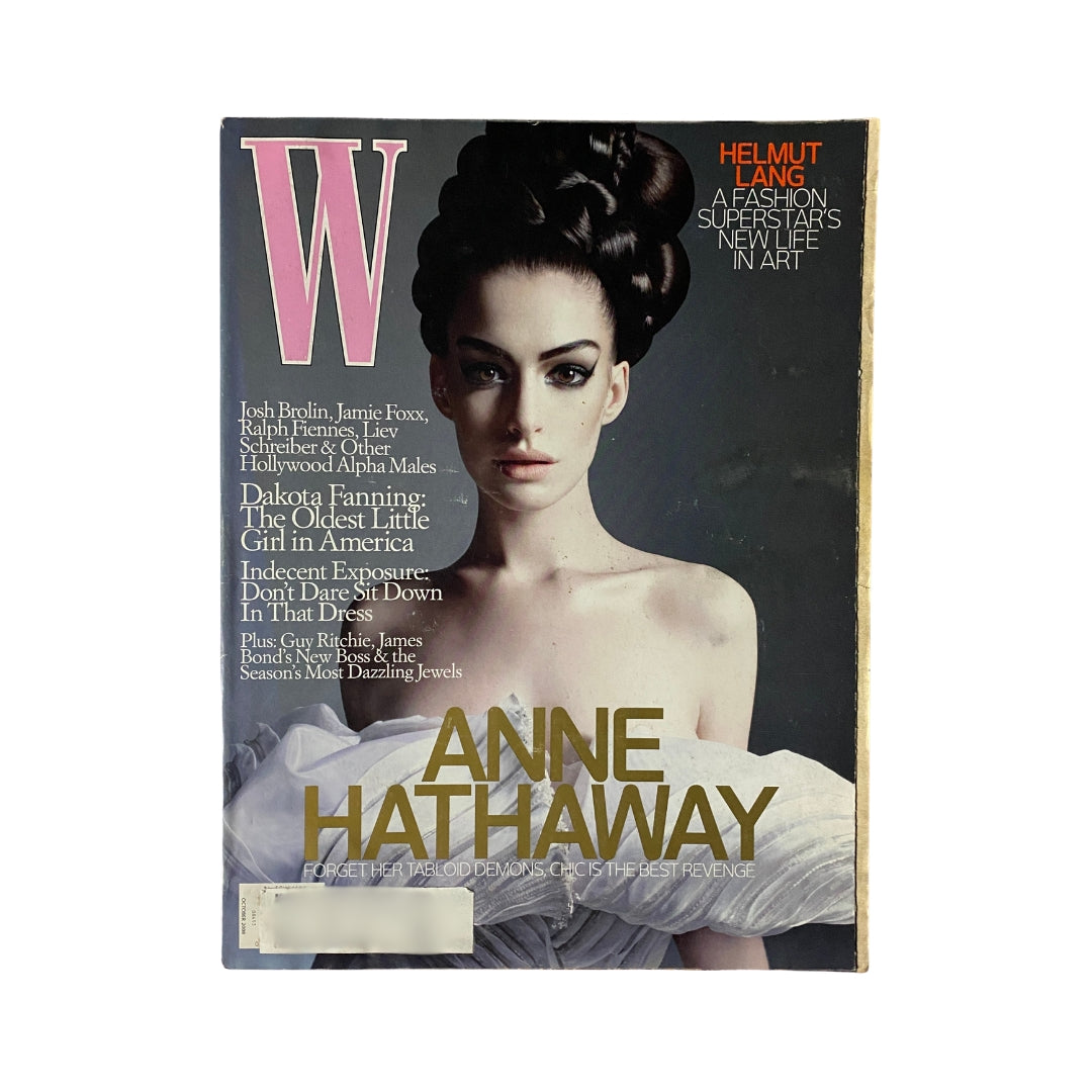 W Magazine October 2008 Anne Hathaway Cover