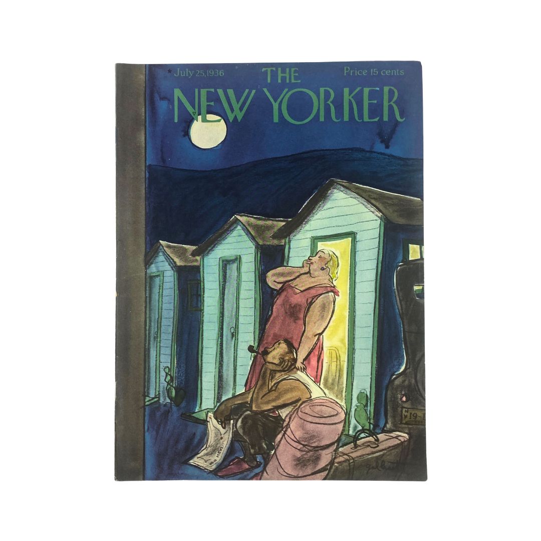 The New Yorker Complete Magazine July 25, 1936 William Galbraith Cover VG