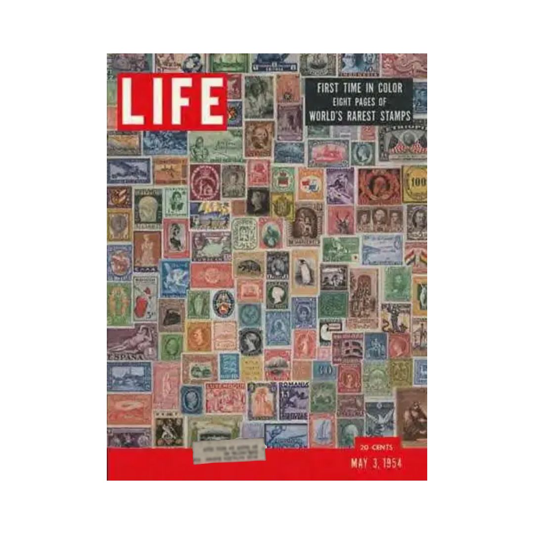 VTG Life Magazine May 3, 1954 World’s Rarest Stamps