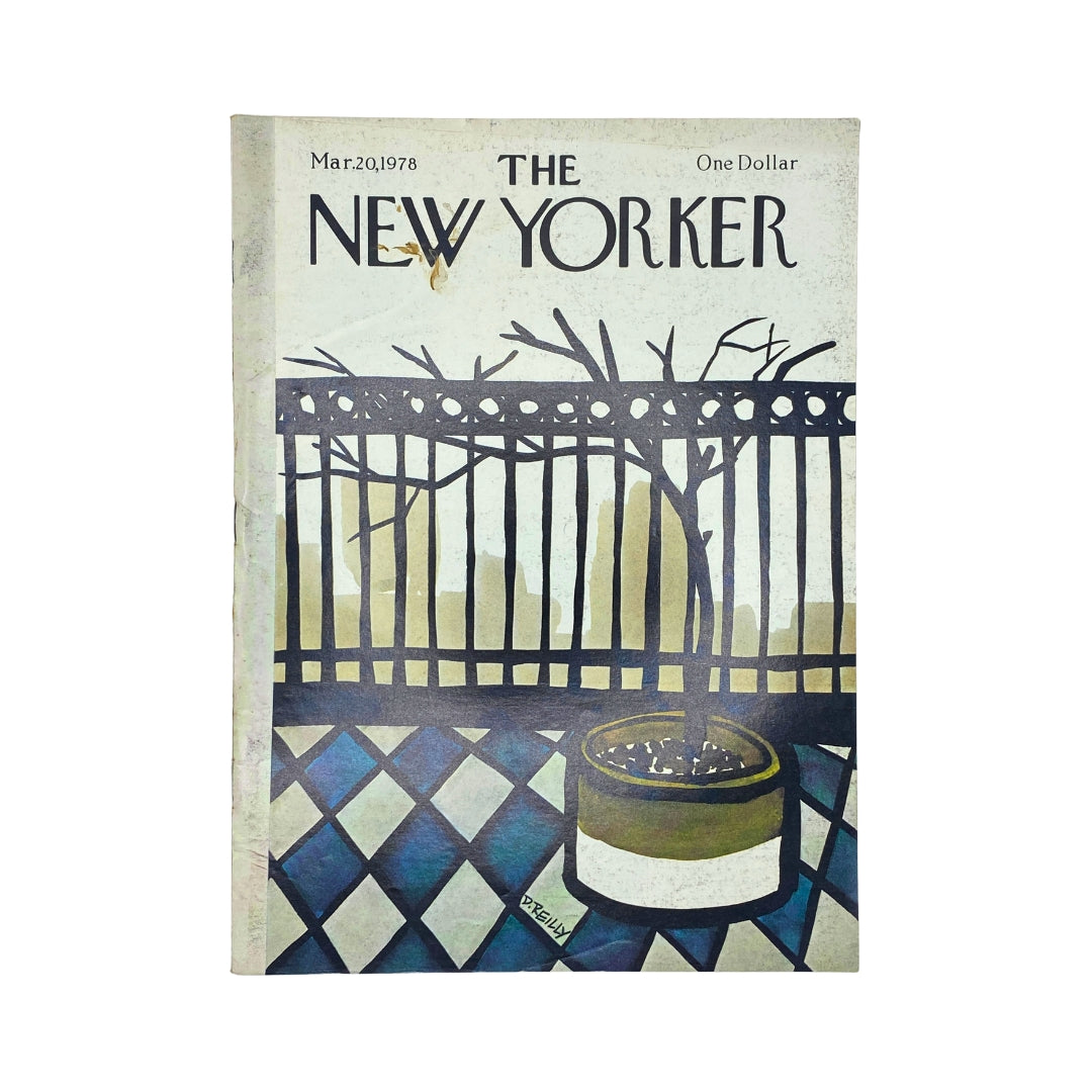 Cover of The New Yorker magazine dated March 20, 1978 featuring iconic artwork by Donald Reilly.