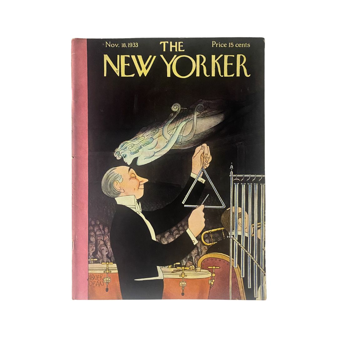 The New Yorker Complete Magazine November 18, 1933 Abner Dean Cover