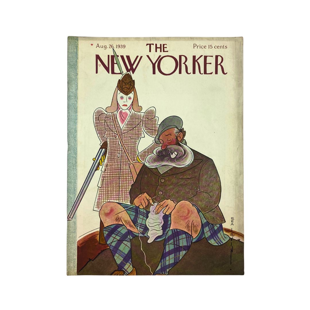 The New Yorker Complete Magazine August 26, 1939 Rea Irvin Cover