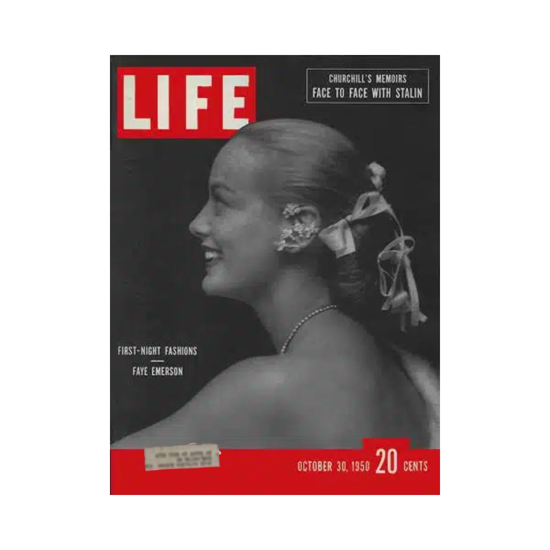 VTG Life Magazine October 30, 1950 Faye Emerson, American Film Actress