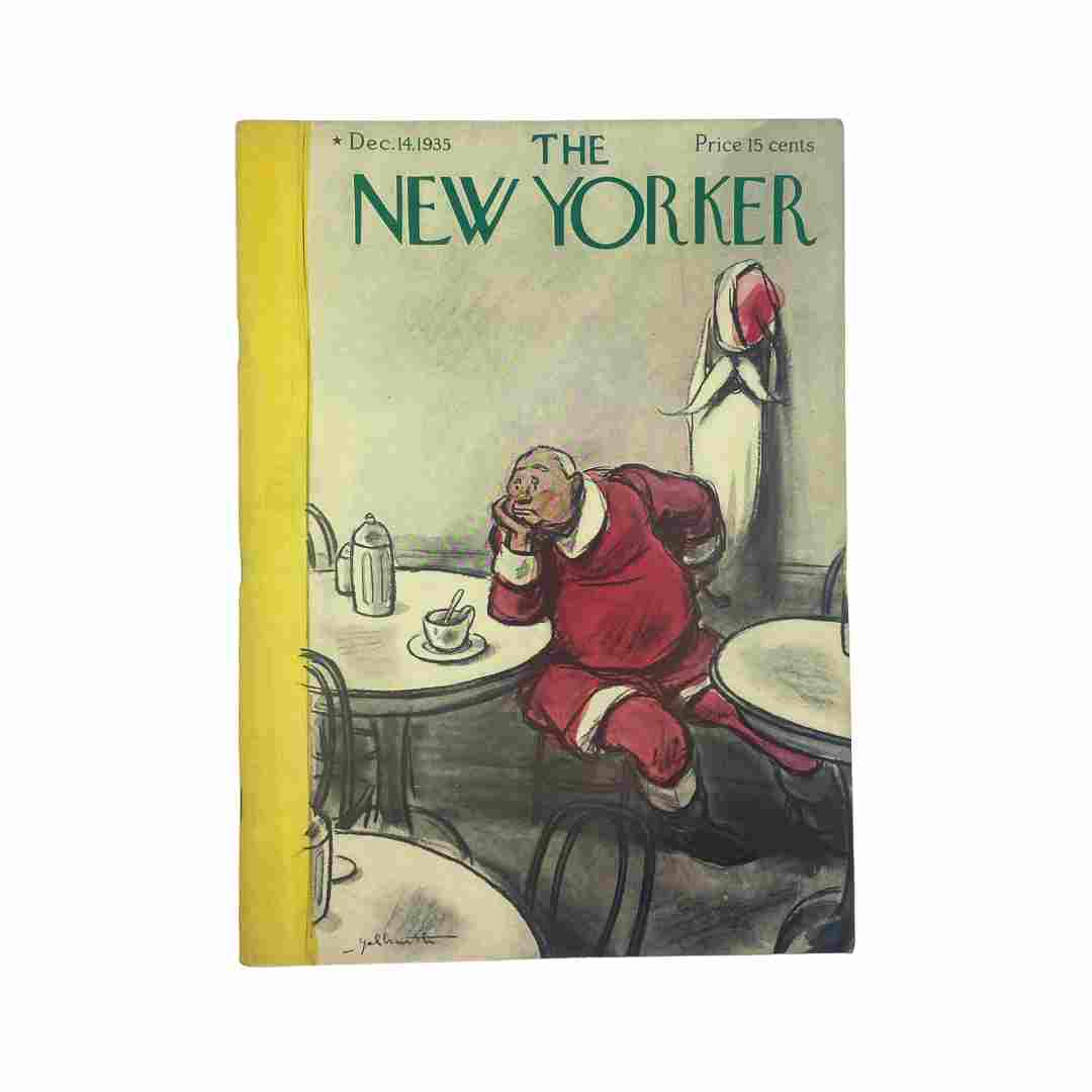 The New Yorker Complete Magazine December 14, 1935 William G. Crawford Cover VG