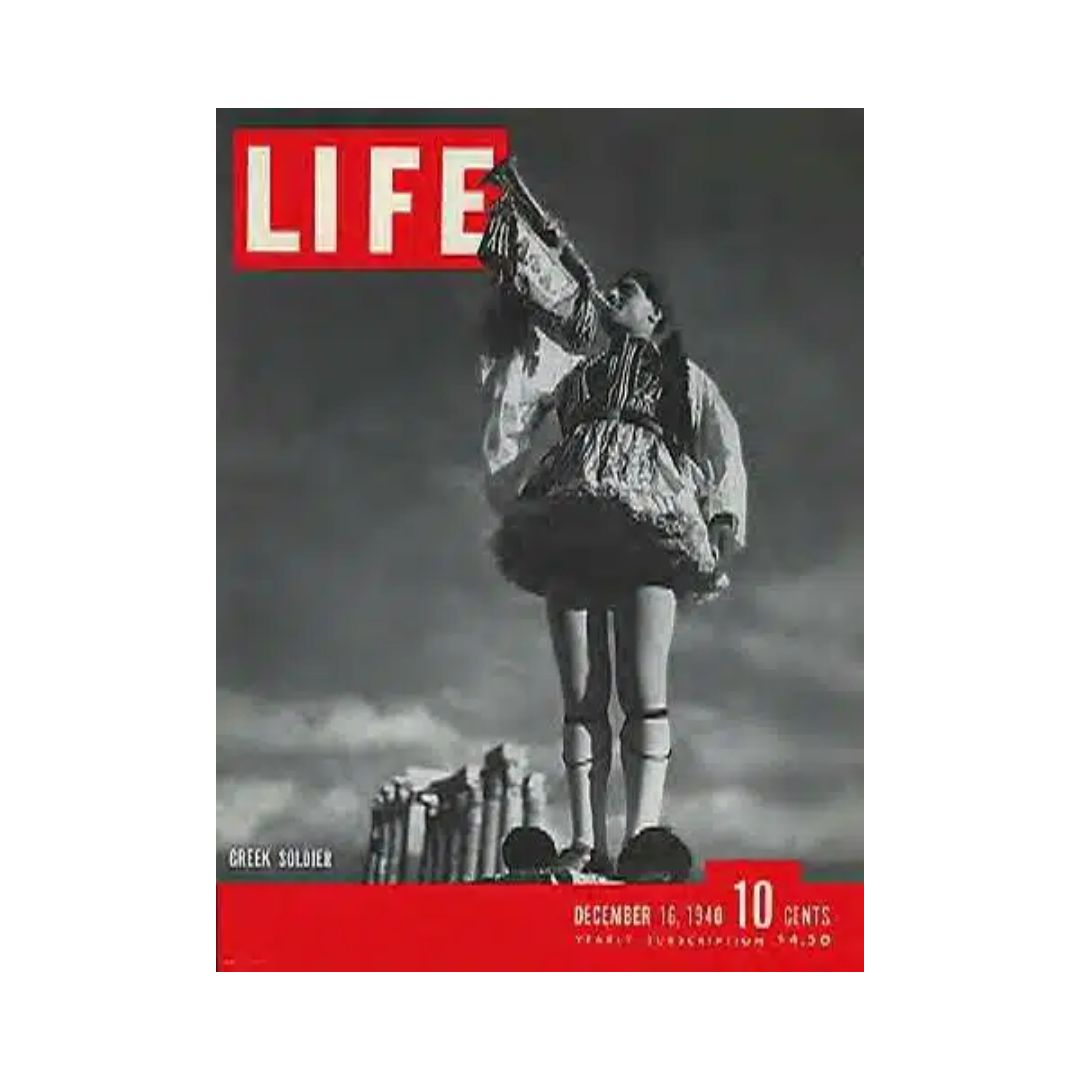 VTG Life Magazine December 16, 1940 Greek Soldier