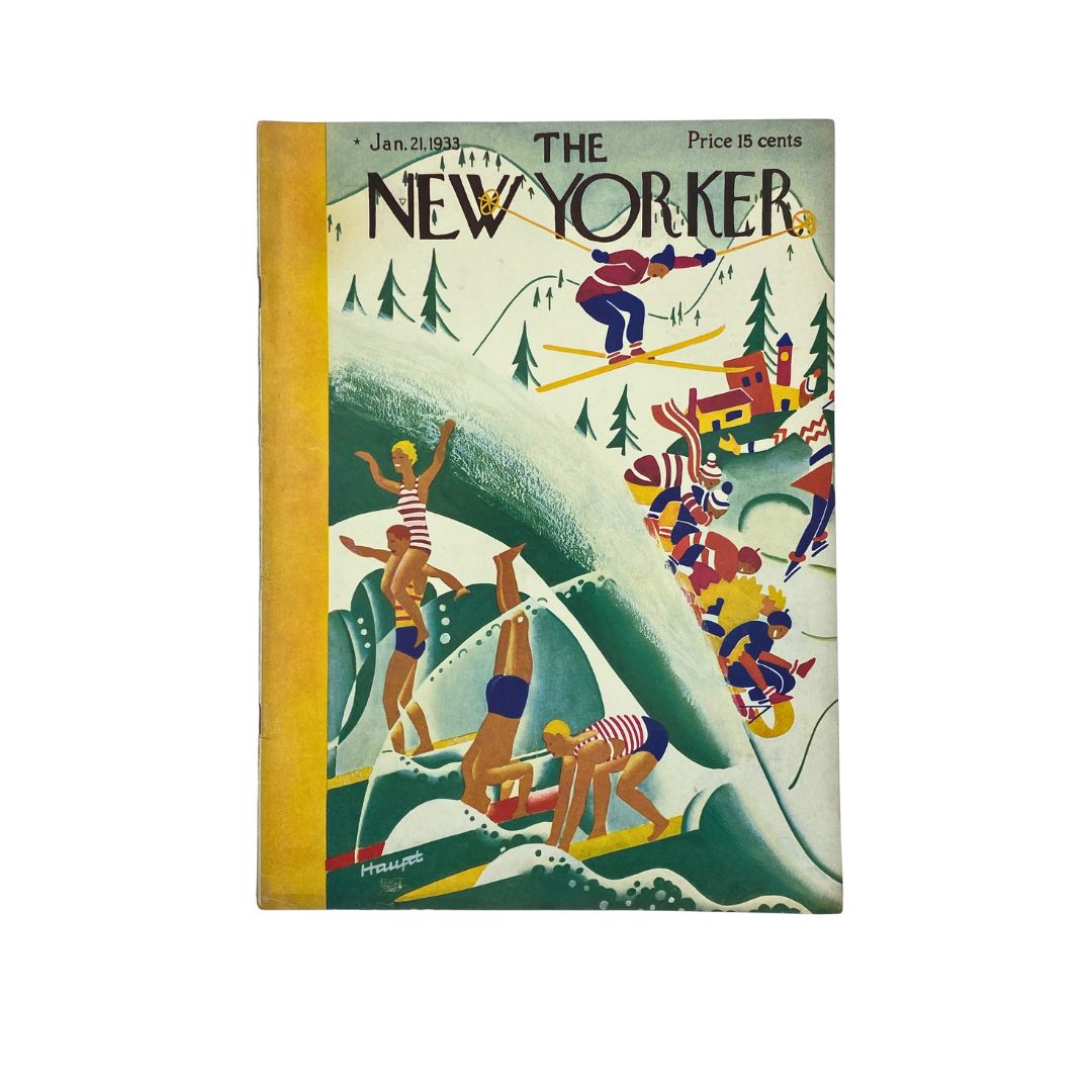 The New Yorker Complete Magazine January 21, 1933 Theodore Haupt Cover