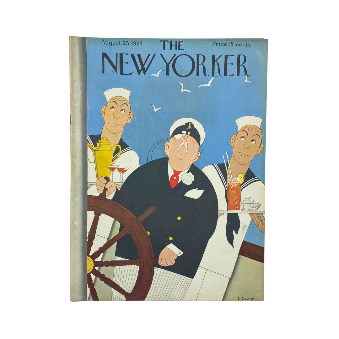 The New Yorker Complete Magazine August 25, 1928 Leonard Dove Cover VG