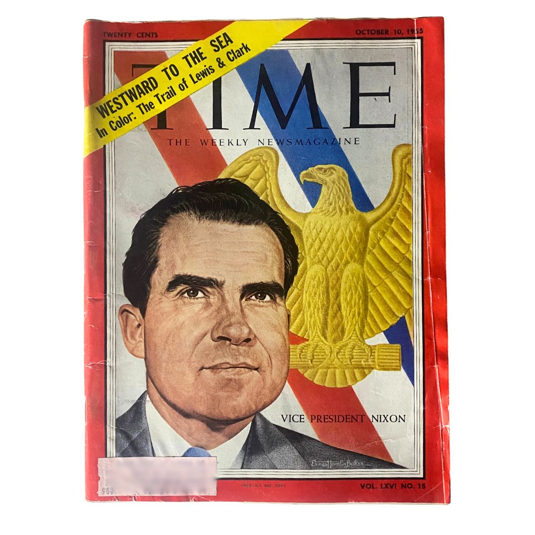 VTG Time Magazine October 10, 1955 Vol 66 No. 15 Vice President Richard Nixon