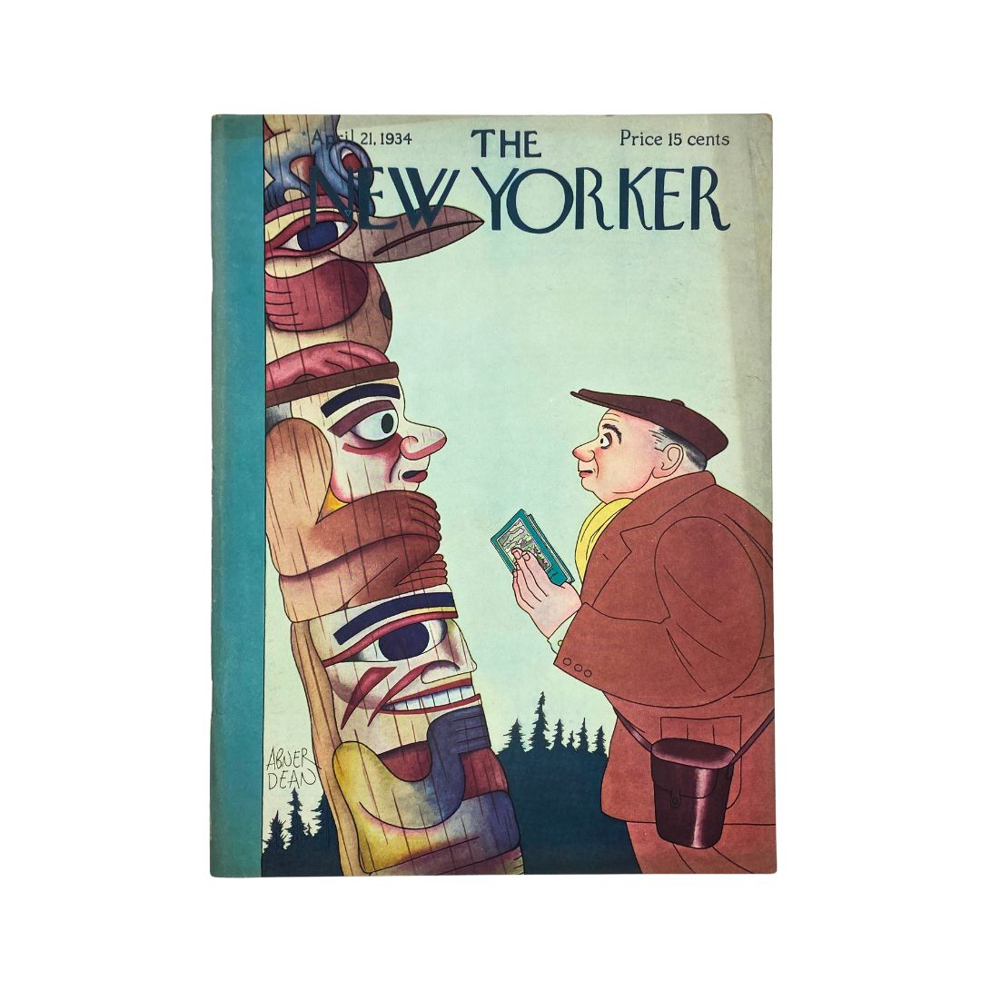 The New Yorker Complete Magazine April 21, 1934 Abner Dean Cover