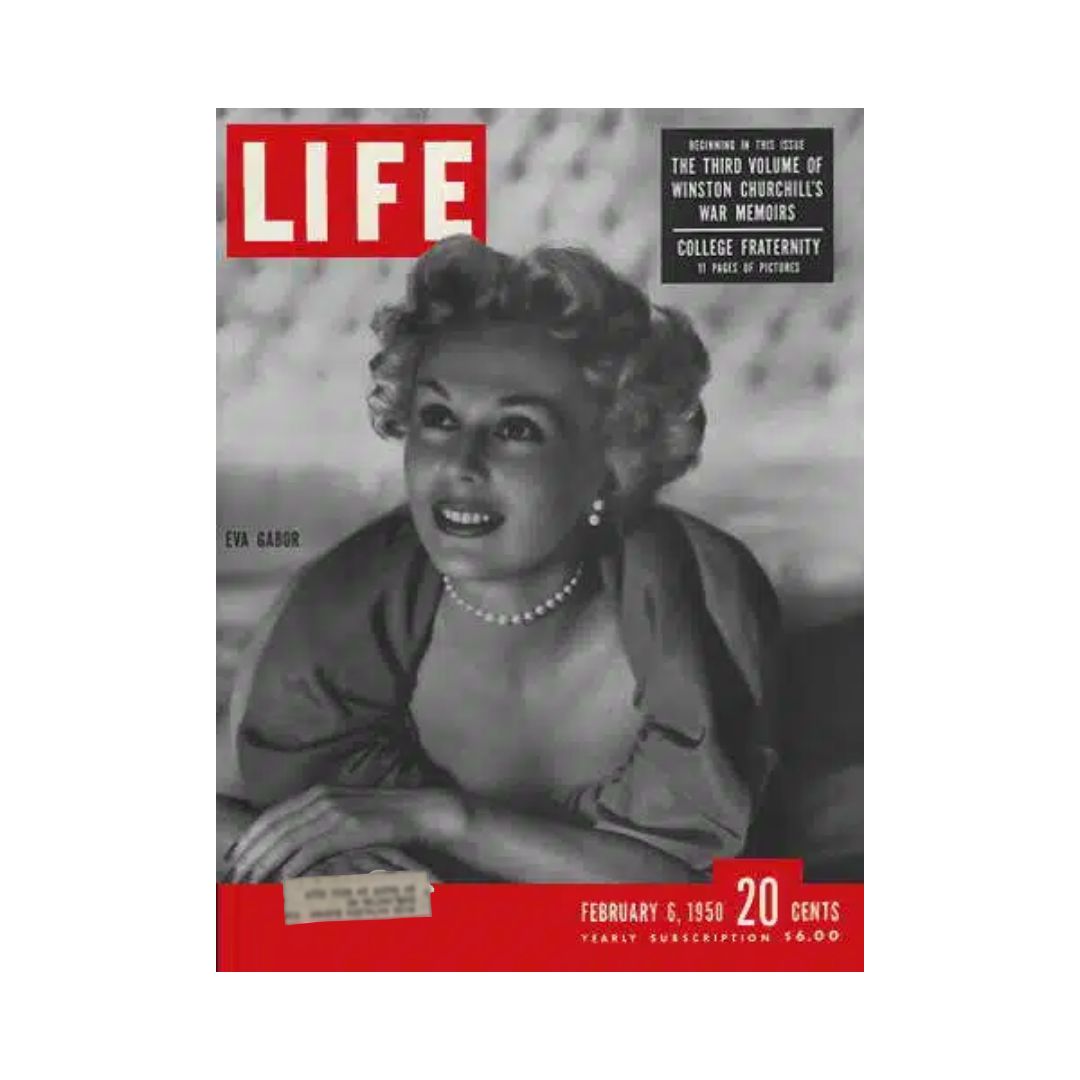 VTG Life Magazine February 6, 1950 Eva Gabor, Actress and Socialite