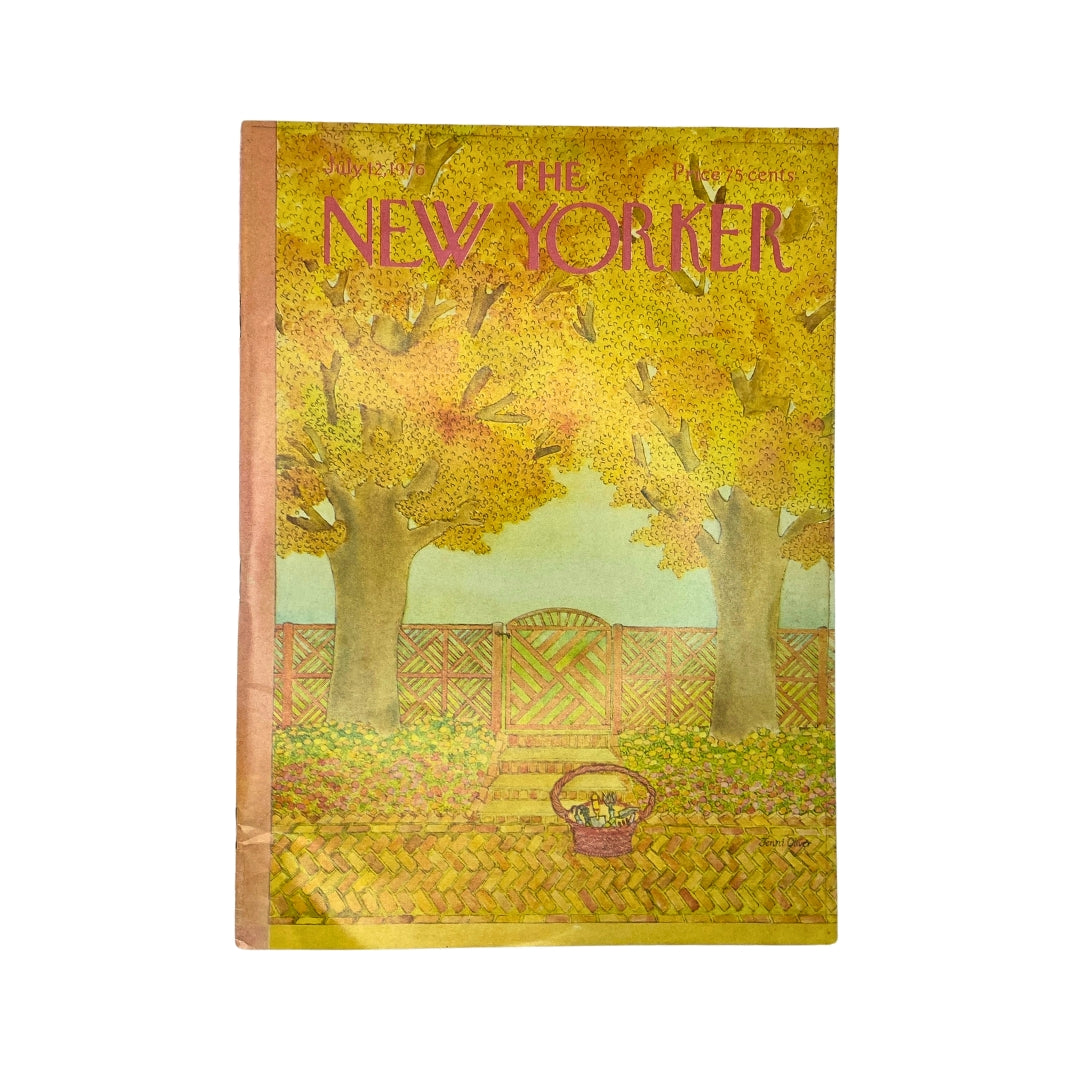 The New Yorker Complete Magazine July 12, 1976 Jenni Oliver Cover No Label