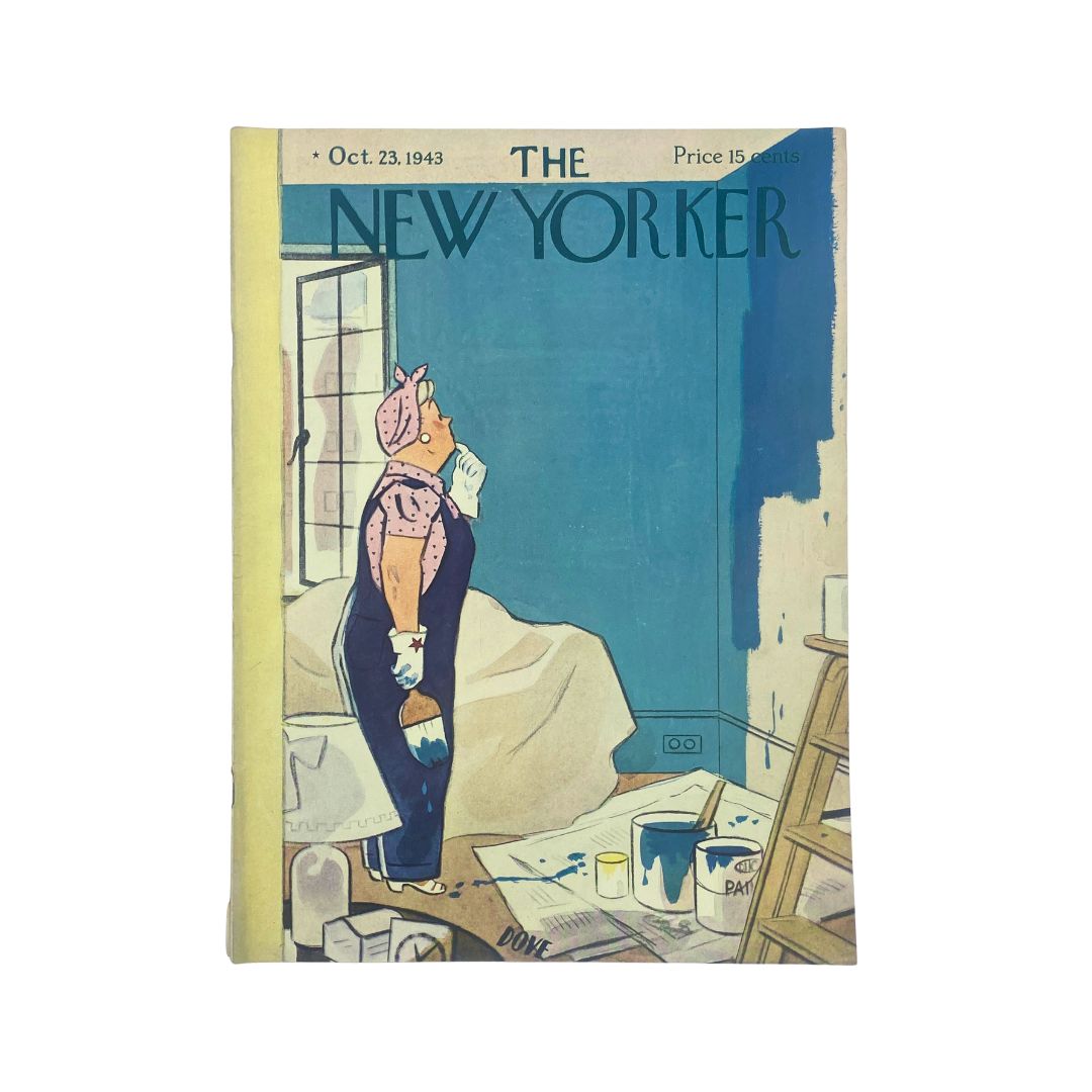 The New Yorker Complete Magazine October 23, 1943 Leonard Dove Cover VG