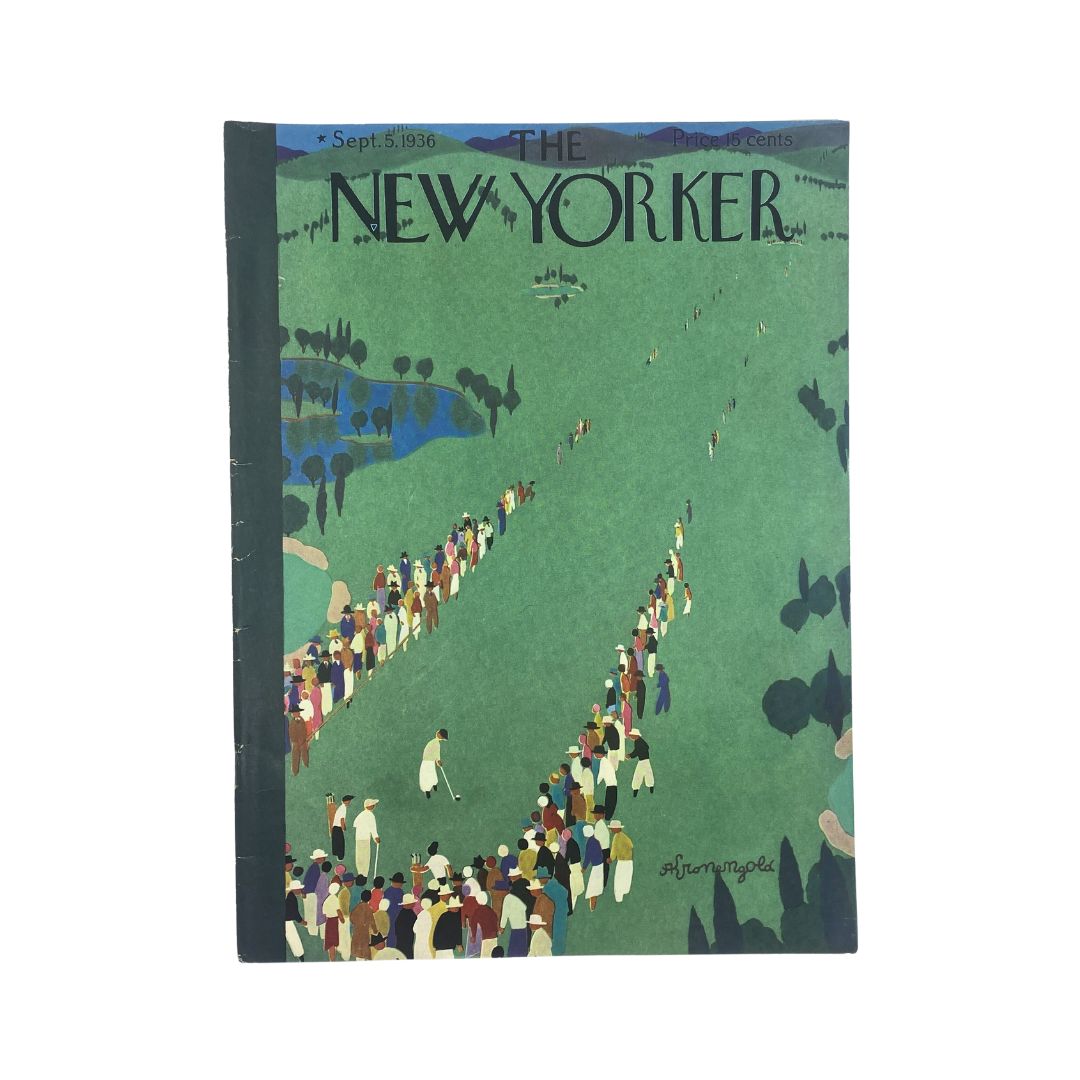 The New Yorker Complete Magazine September 5 1936 Adolph Kronengold Cover VG