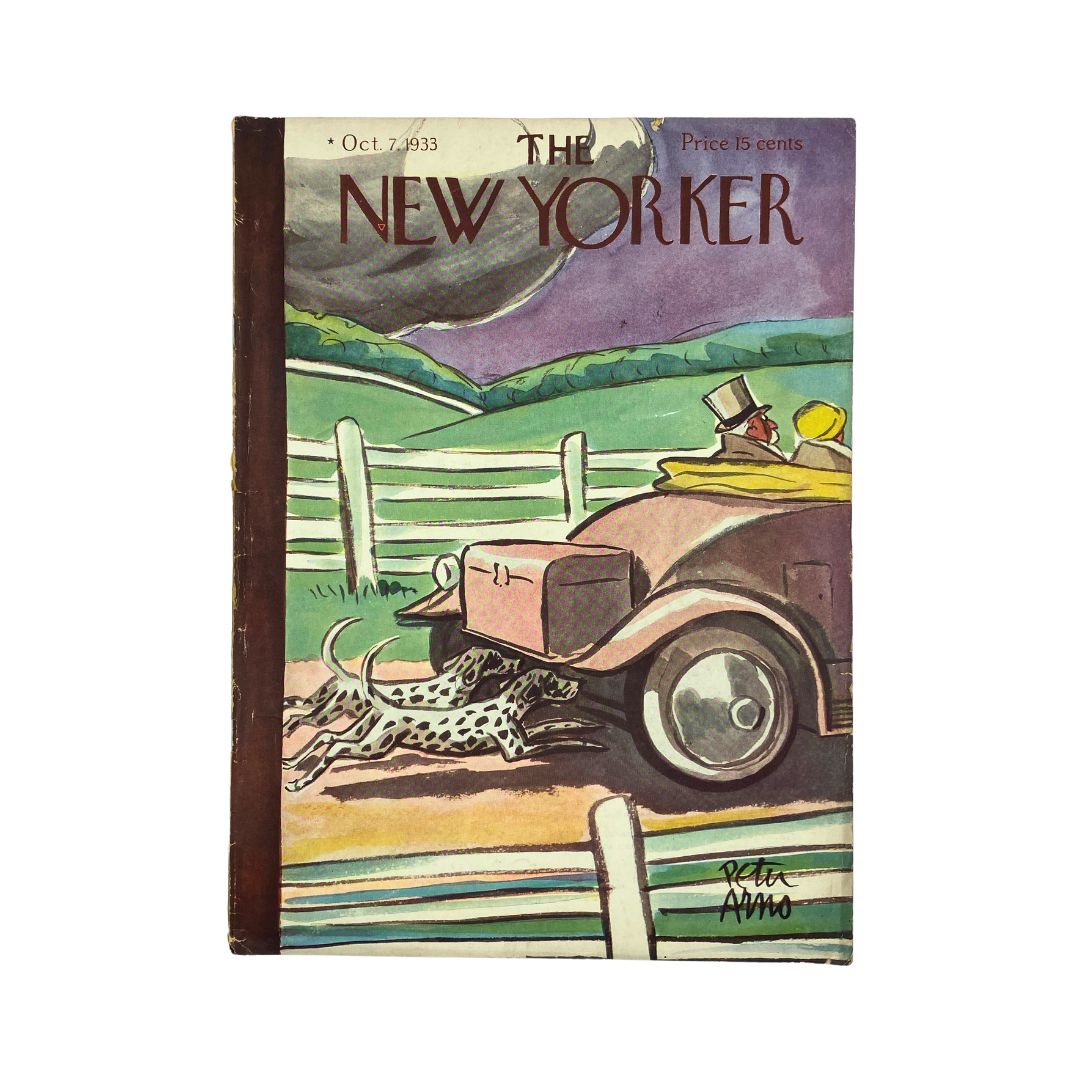 The New Yorker Complete Magazine October 7, 1933 Peter Arno Cover