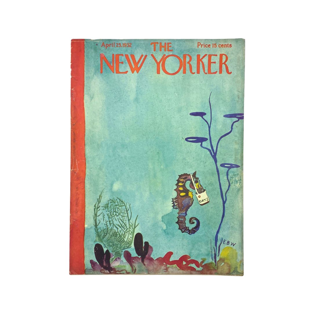 The New Yorker Complete Magazine April 23, 1932 E. B. White Cover