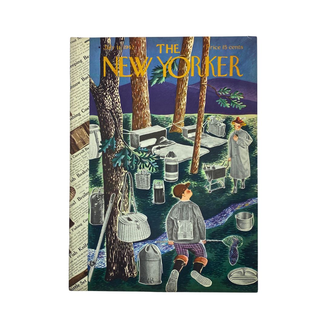 The New Yorker Complete Magazine July 11, 1942 Ilonka Karasz Cover VG