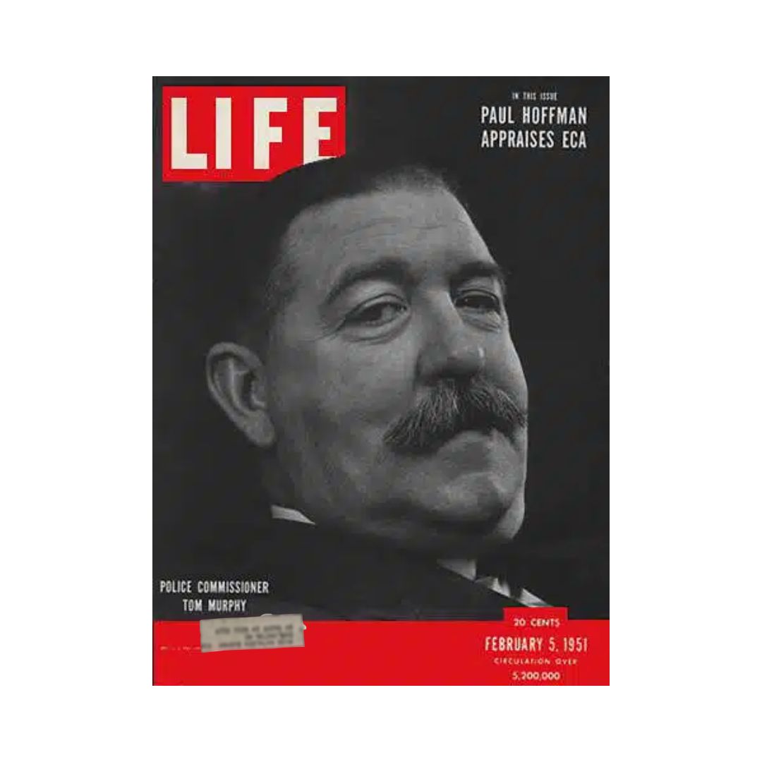 VTG Life Magazine February 5, 1951 New York City Police Commissioner Tom Murphy