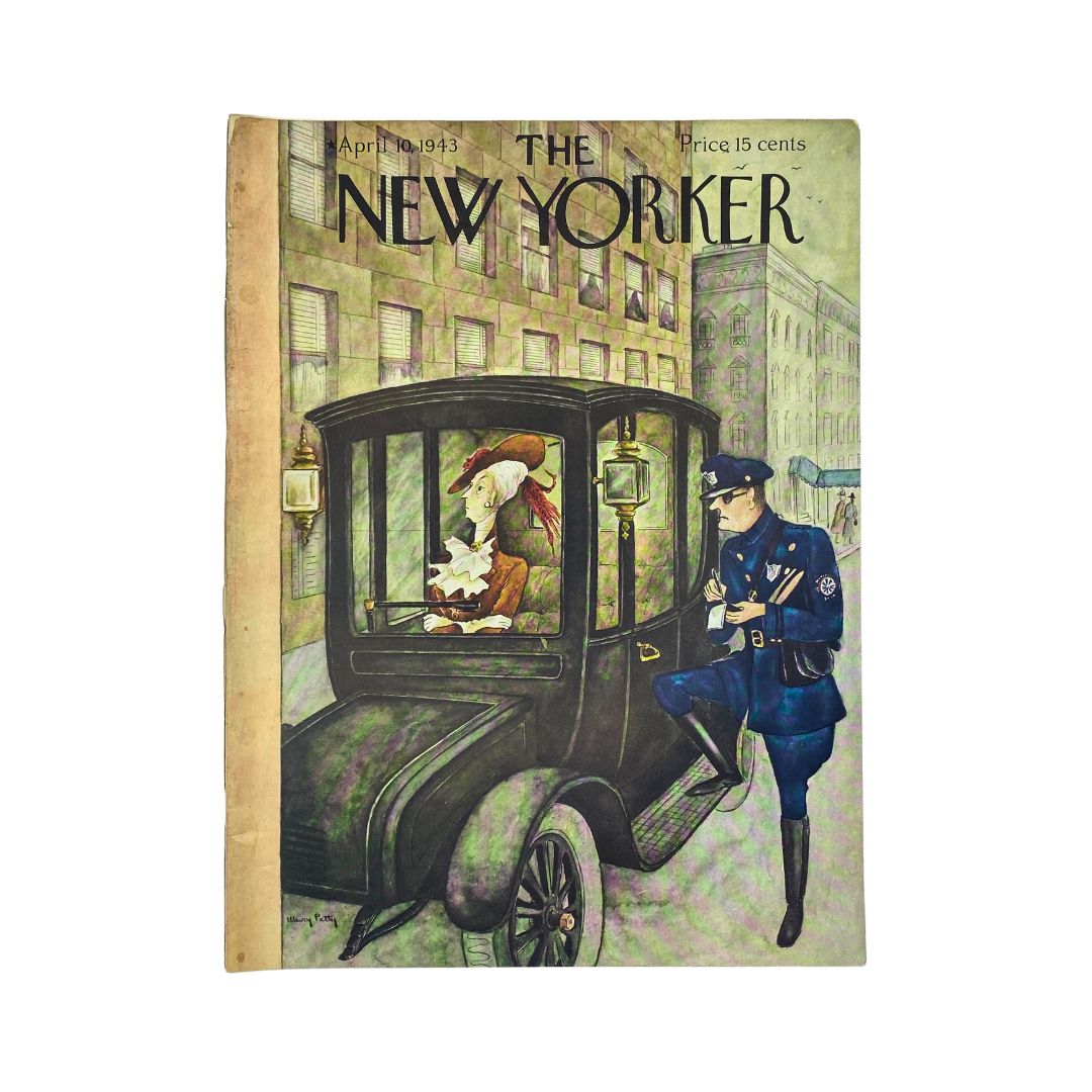 The New Yorker Complete Magazine April 10, 1943 Mary Petty Cover VG