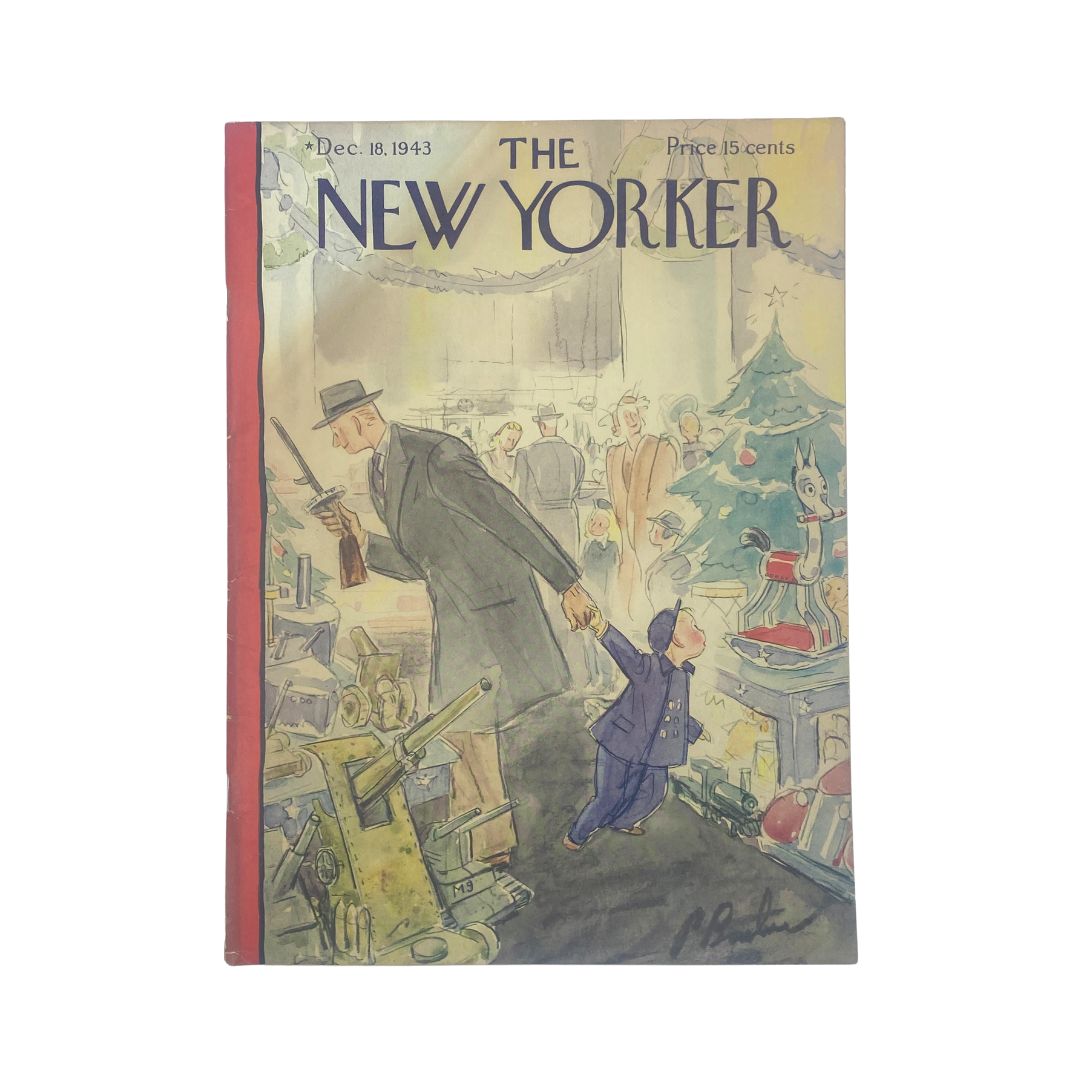 The New Yorker Complete Magazine December 18, 1943 Perry Barlow Cover VG