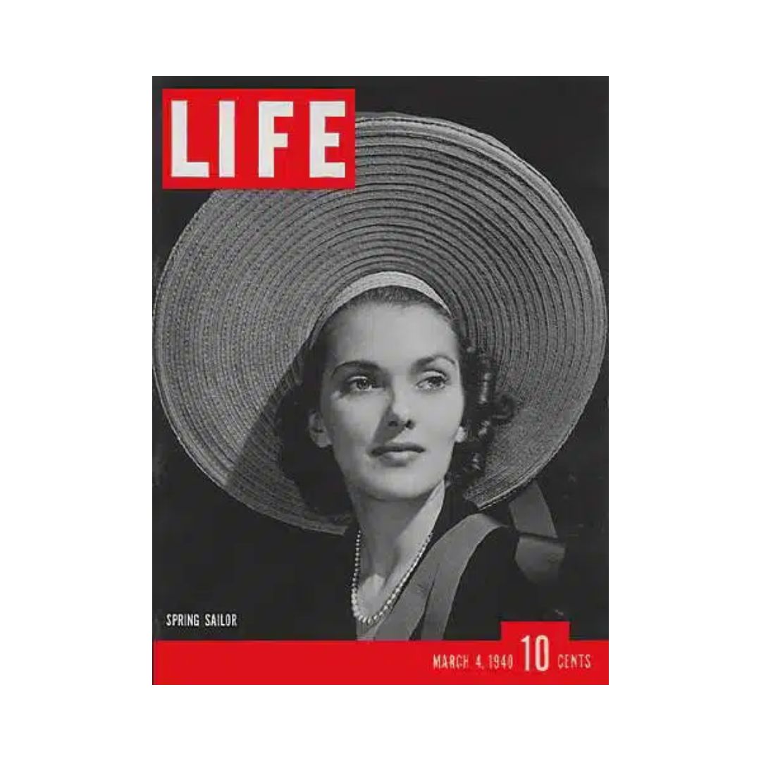 VTG Life Magazine March 4, 1940 Spring Sailor Hat Fashion