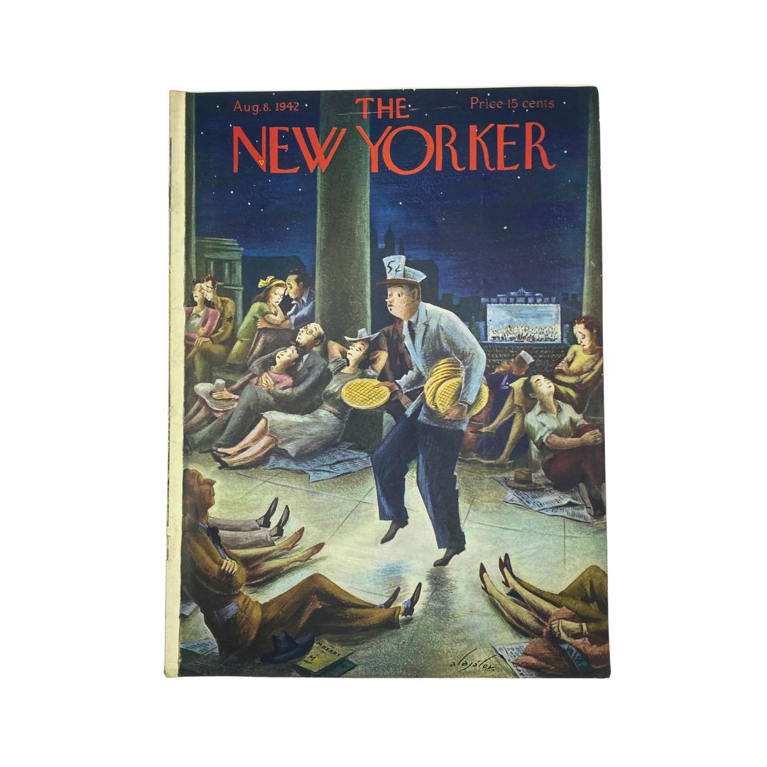 The New Yorker Complete Magazine August 8, 1942 Constantin Alajalov Cover VG