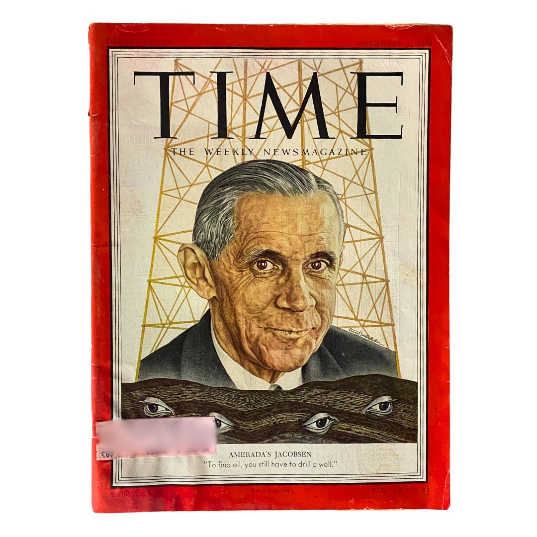 VTG Time Magazine December 1, 1952 Vol 60 No. 22 Alfred Jacobsen