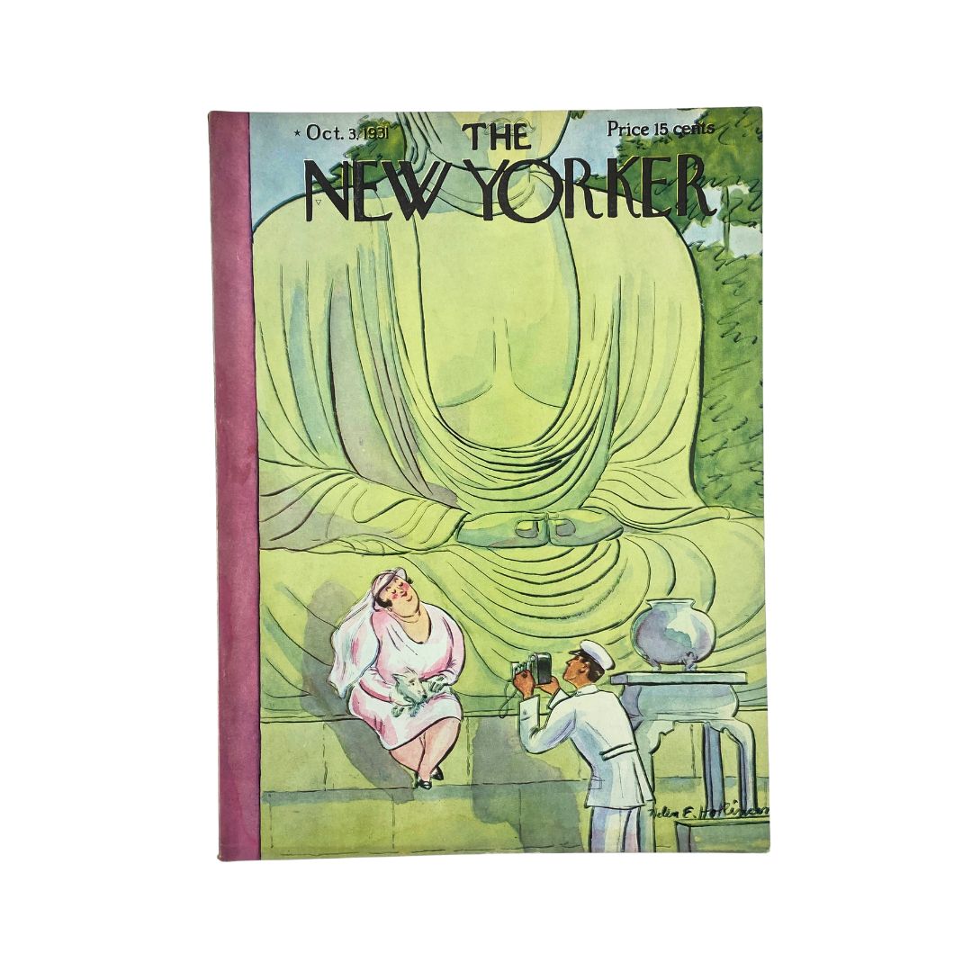 The New Yorker Complete Magazine October 3, 1931 Helen E. Hokinson Cover VG