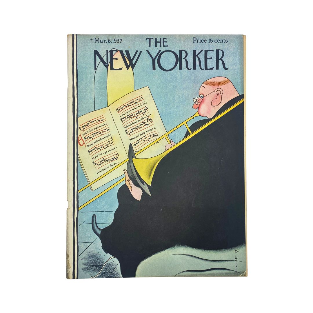 The New Yorker Complete Magazine March 6, 1937 Rea Irvin Cover VG