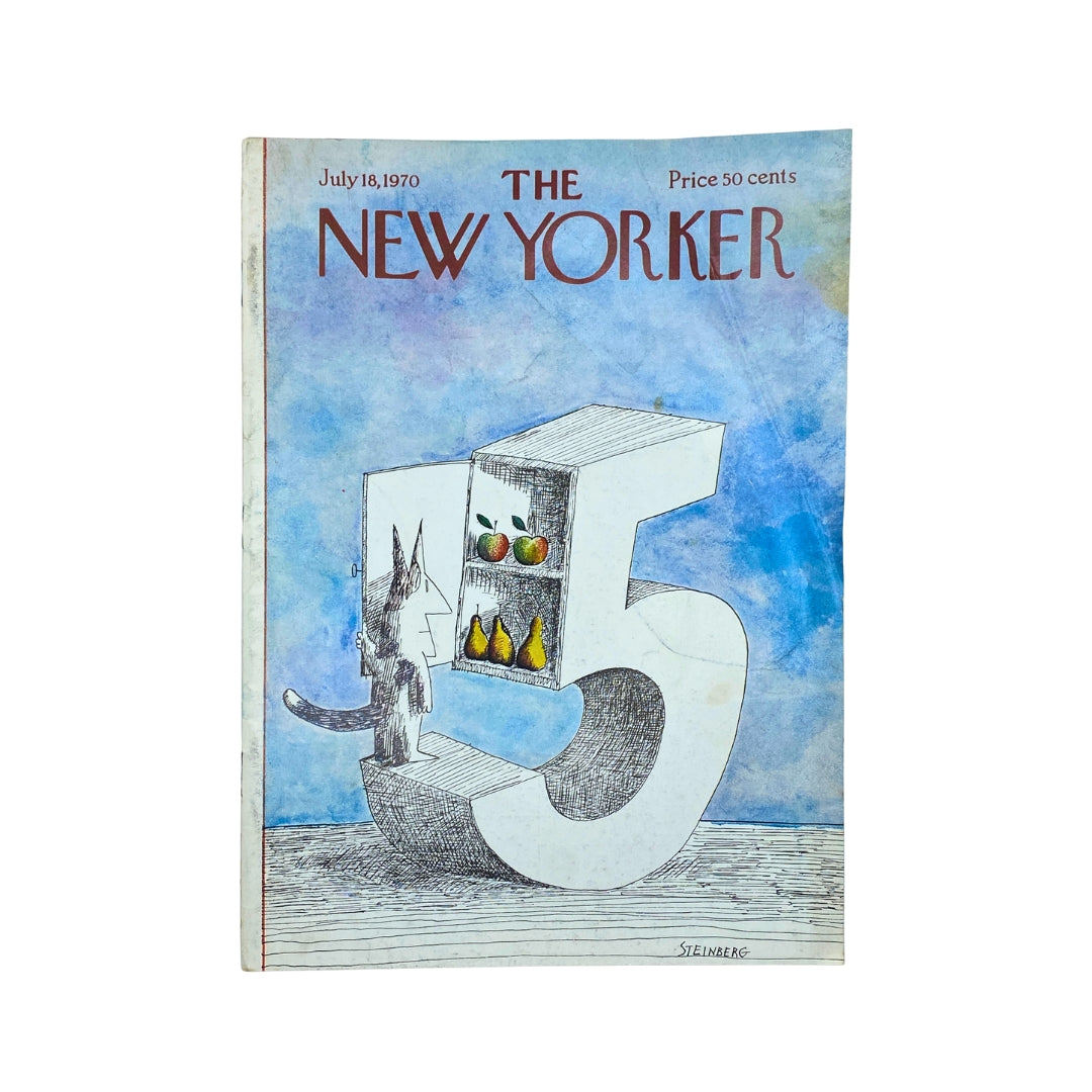 The New Yorker Complete Magazine July 18, 1970 Saul Steinberg Cover No Label