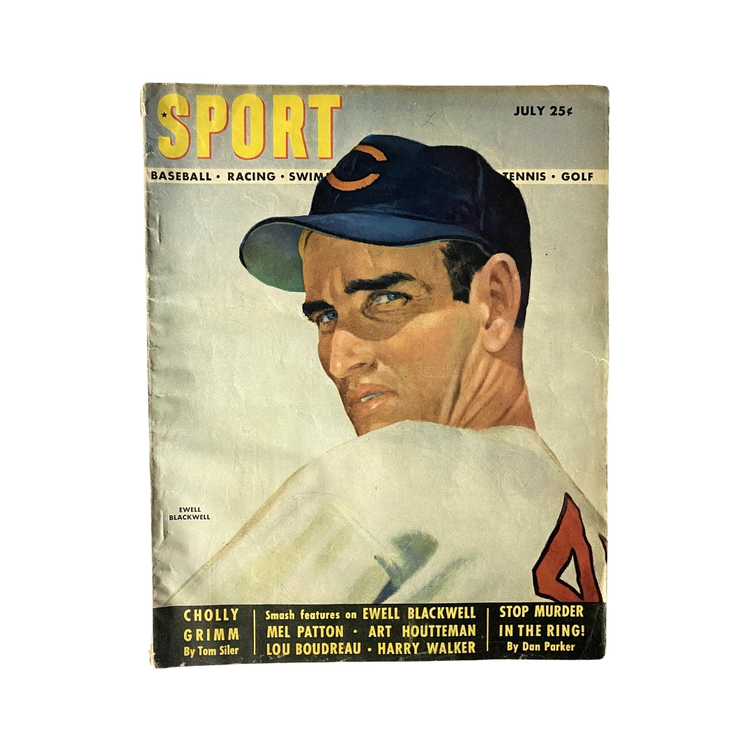 Sport Magazine July 1948 Ewell Blackwell Cover No Label