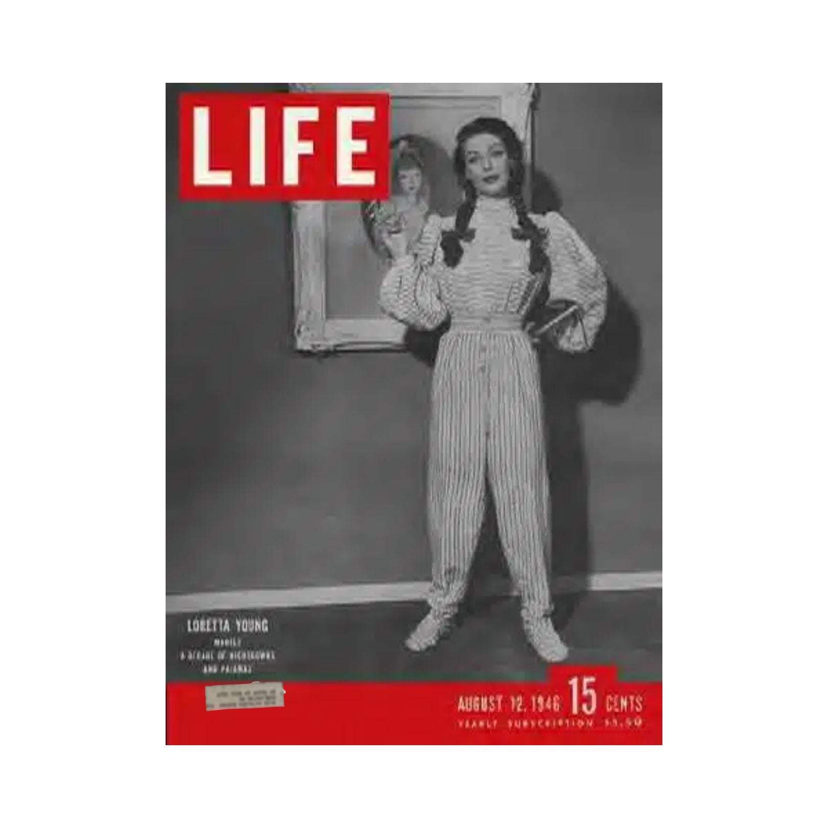 VTG Life Magazine August 12, 1946 Loretta Young, American Actress