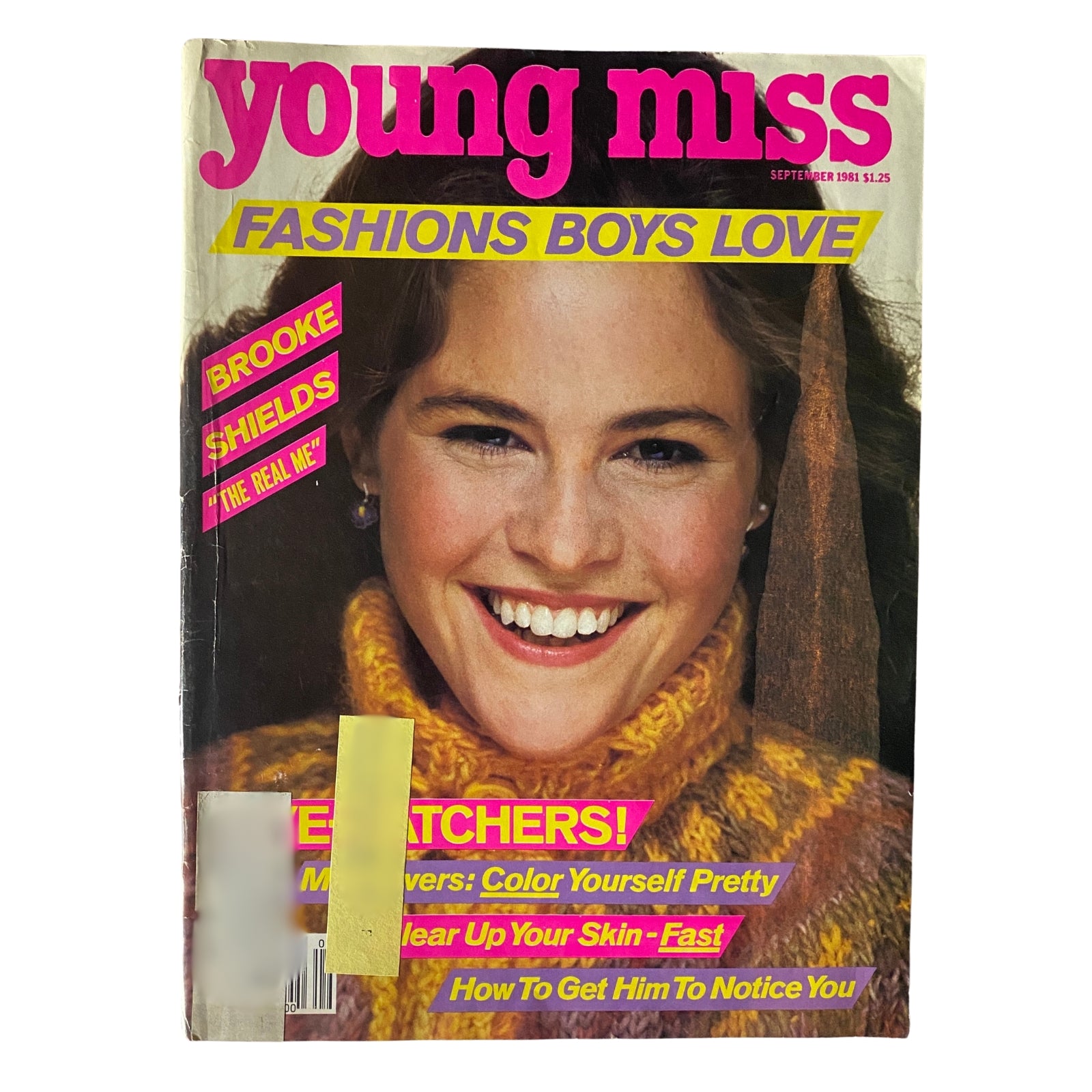 Young Miss Magazine September 1981 Another Blue-Eyed Quarterback