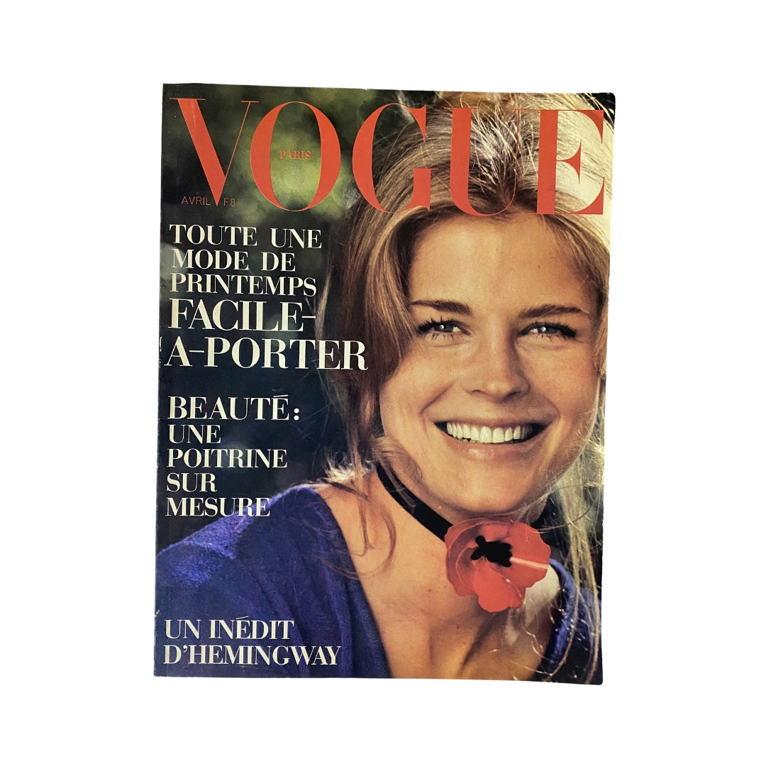 Vogue Paris Magazine April 1971 Candice Bergen Cover No Label