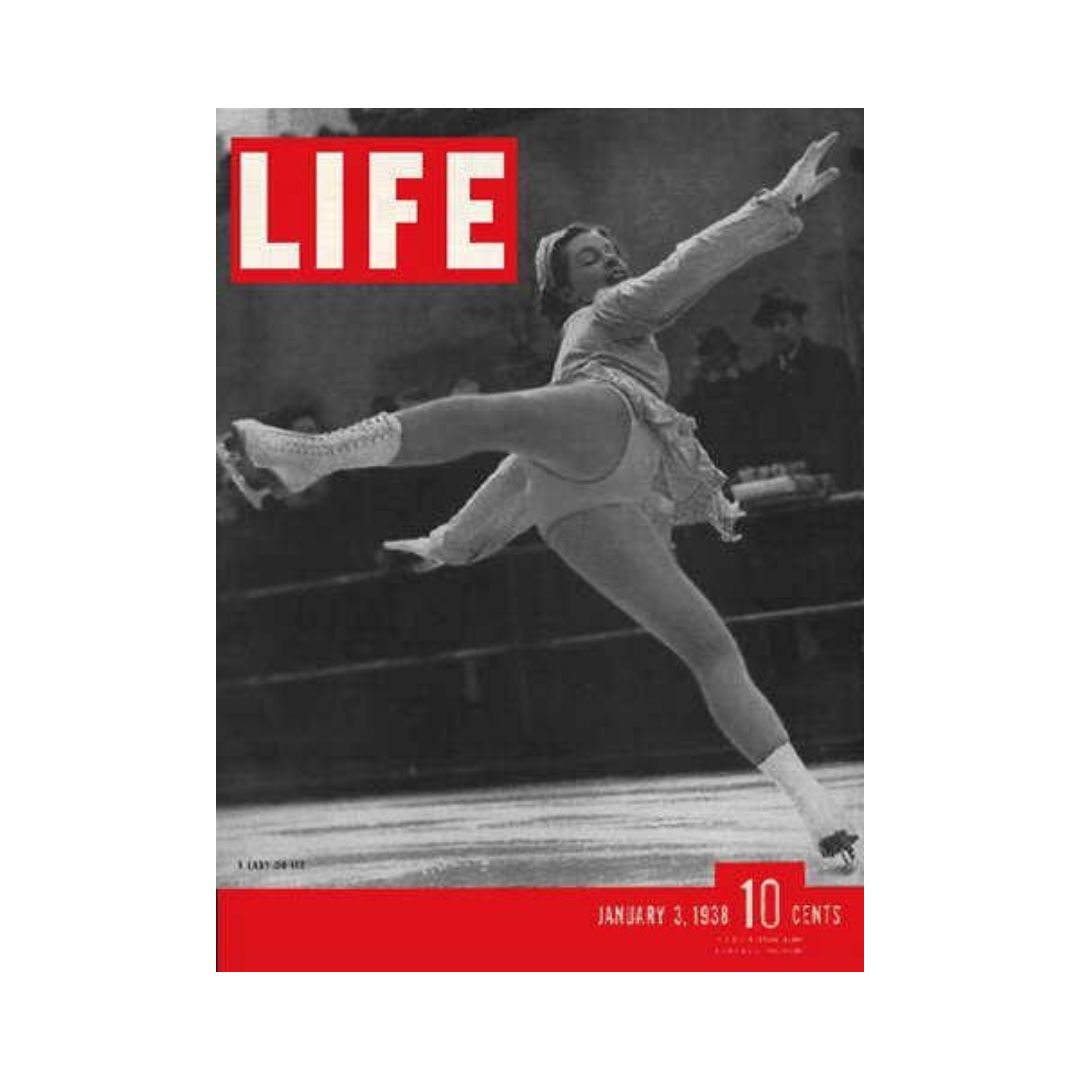 VTG Life Magazine January 3, 1938 - Swedish Skater