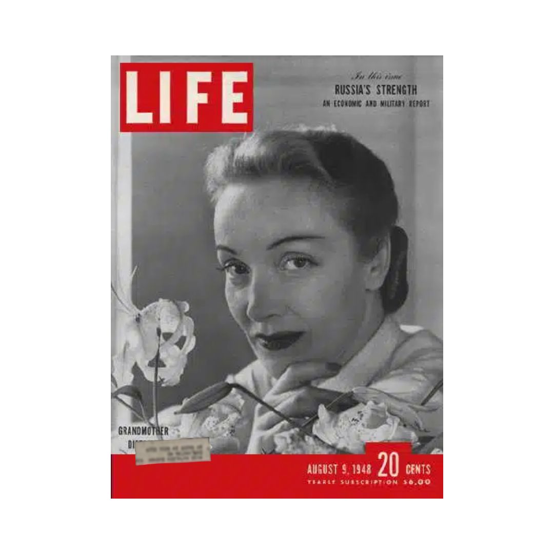 VTG Life Magazine August 9, 1948 Marlene Dietrich, German Actress and Singer